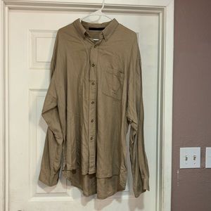 Lee mens twill button down long sleeve shirt